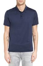 Men's John Varvatos Star Usa Matte Sheen Pima Cotton Polo - Blue