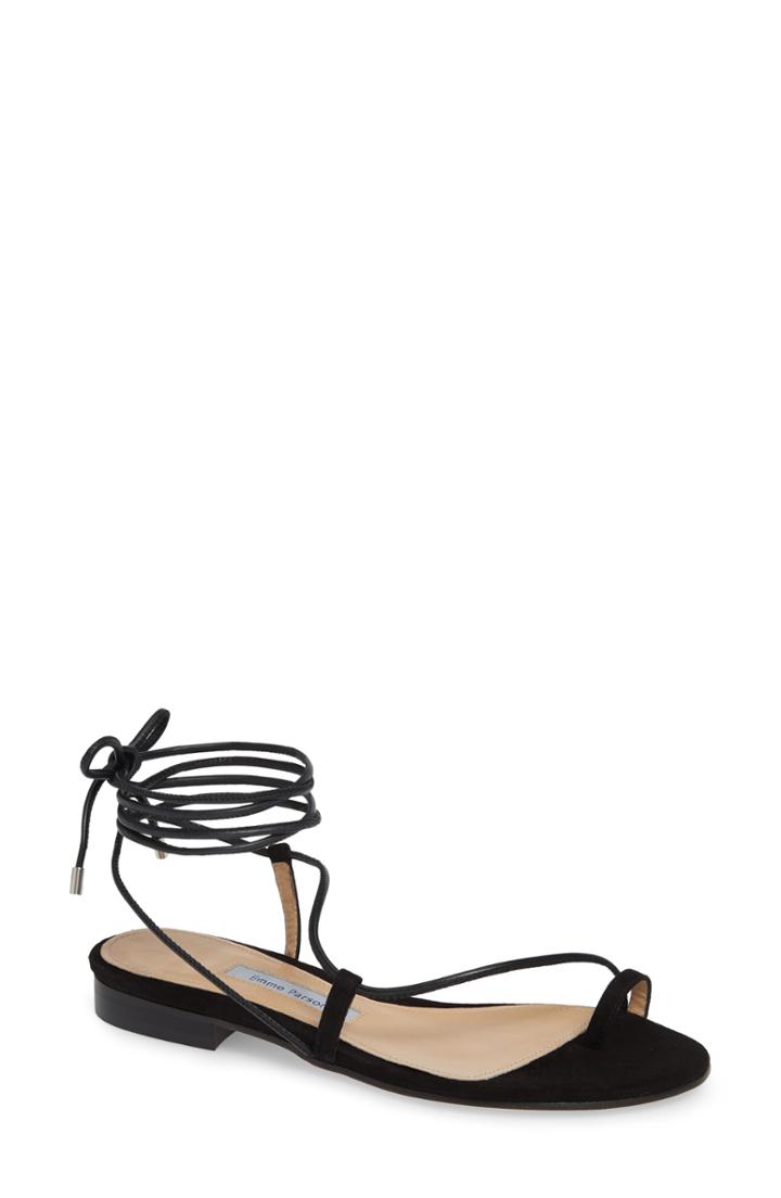 Women's Emme Parsons Susan Ankle Tie Sandal Us / 36eu - Black