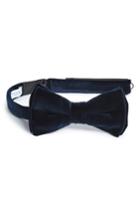 Men's Eton Velvet Bow Tie, Size - Blue