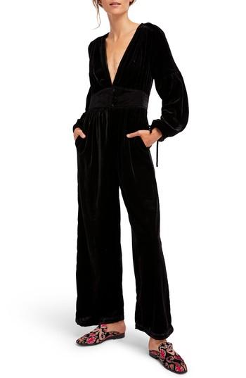 Women's Free People True Lovin Velvet Jumpsuit