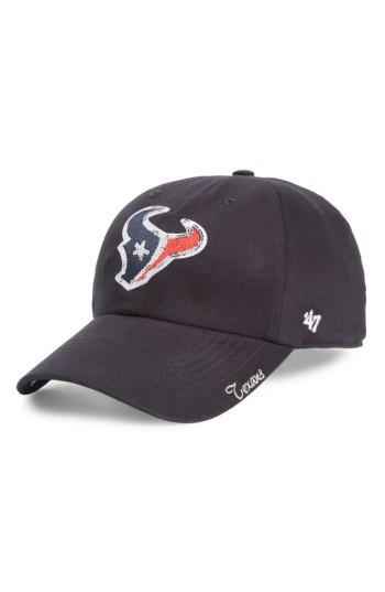 Women's '47 Houston Texans Sparkle Ball Cap - Blue