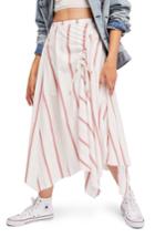 Women's Free People Hooked On Your Love Midi Skirt - Ivory