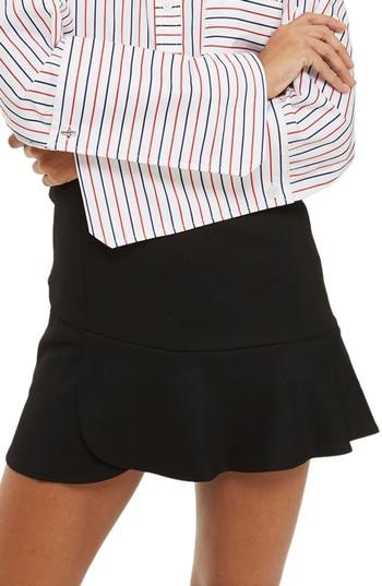 Women's Topshop Paneled Flippy Miniskirt