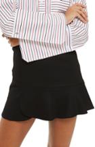 Women's Topshop Paneled Flippy Miniskirt