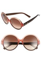 Women's Mcm 58mm Round Sunglasses - Brick/ Brown Gradient