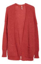 Women's Free People Weekend Getaway Cardigan - Red