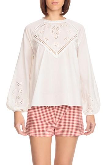 Women's Sezane Alois Blouse Us / 34 Fr - White