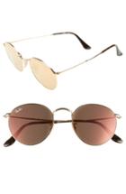 Women's Ray-ban Icons 50mm Round Sunglasses - Gold/ Pink