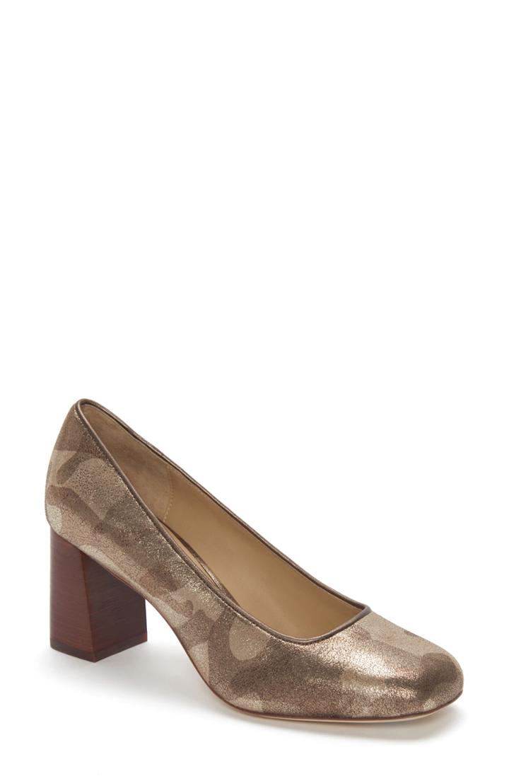 Women's Etienne Aigner Dylan Square Toe Pump .5 M - Metallic