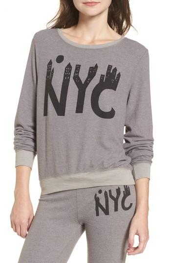 Women's Dream Scene Nyc Sweatshirt, Size - Grey