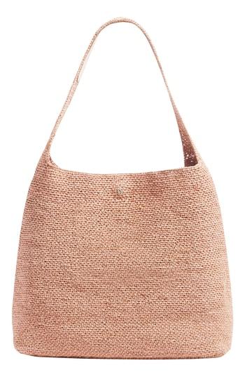 Helen Kaminski Loto Woven Raffia Hobo - Coral