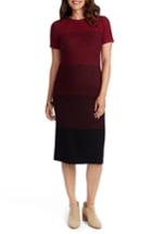 Women's Rosie Pope Daisy Ombre Maternity T-shirt Dress - Burgundy