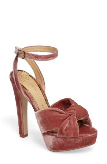 Women's Charlotte Olympia Tiffani Platform Sandal .5 Eu - Pink
