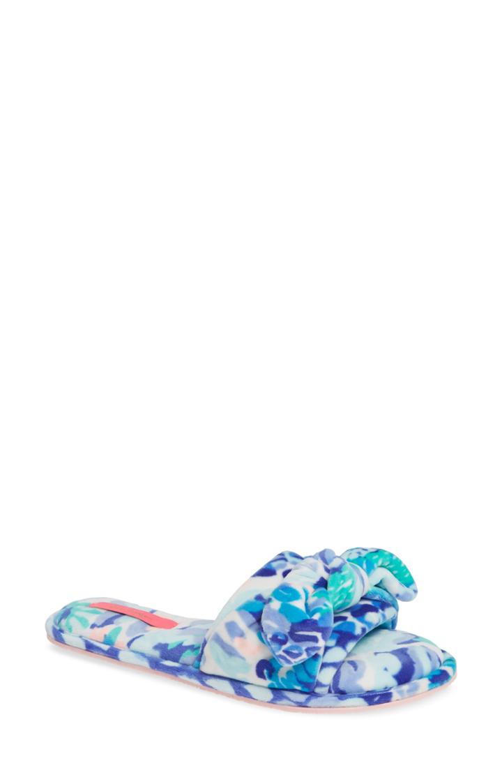 Women's Lily Pulitzer Shoreline H Slipper, Size 7/8 M - Blue