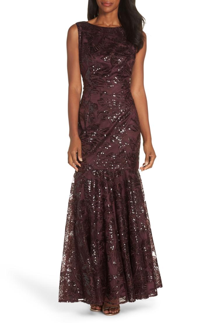 Women's Vince Camuto High/low Sequin Gown