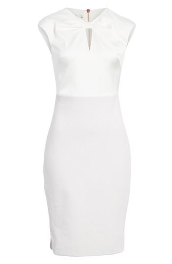 Women's Ted Baker London Mock Two-piece Pencil Dress