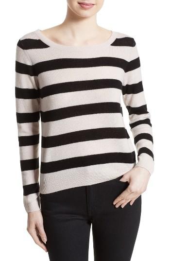 Women's Joie Cais Stripe Cashmere Sweater - Pink