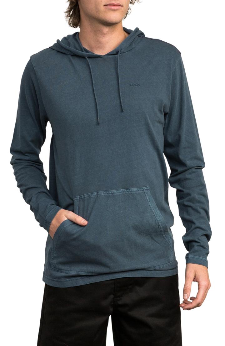 Men's Rvca Ptc Cotton Hoodie, Size - Blue