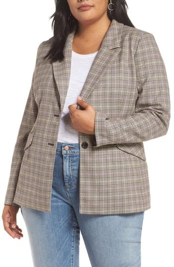 Women's Halogen Dart Detail Blazer (similar To 16w) - Brown