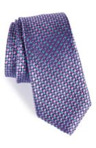 Men's Nordstrom Men's Shop Carter Dot Silk Tie, Size - Purple
