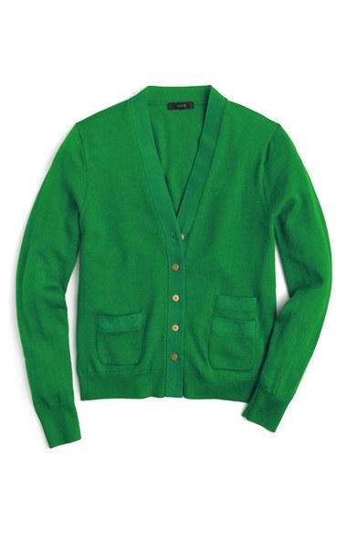 Women's J.crew 'harlow' Cardigan, Size - Green