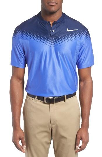 Men's Nike Zonal Cooling Fade Golf Polo - Blue