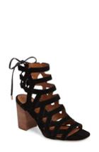 Women's Sarto By Franco Sarto Connie Block Heel Cage Sandal M - Black
