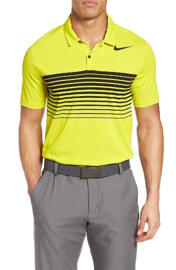 Men's Nike Mobility Speed Stripe Stretch Golf Polo