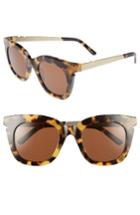 Women's Pared Pools & Palms 50mm Sunglasses - Dark Tortoise/ Gold Brown