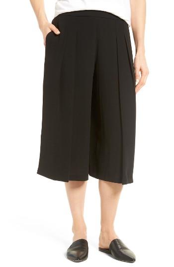 Women's Eileen Fisher Pleated Silk Culottes