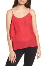 Women's Chelsea28 Ruffle Pleated Camisole, Size - Red