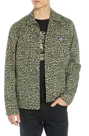 Men's Obey Hard Work Labor Jacket - Beige