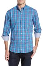 Men's Tailorbyrd Addis Check Sport Shirt, Size - Blue