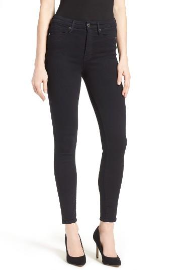 Women's Good American Good Waist High Rise Skinny Jeans - Black