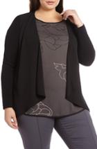 Women's Michel Studio Mixed Media Cardigan