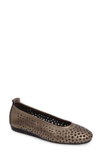 Women's Arche 'lilly' Flat Us / 40eu - Metallic