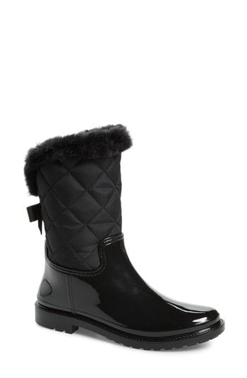 Women's Kate Spade New York Reid Faux Fur Boot M - Black