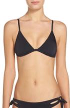 Women's Leith Triangle Bikini Top - Black