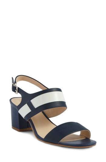 Women's Shoes Of Prey Strappy Slingback Sandal .5 B - Blue