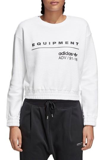 Women's Adidas Eqt Sweatshirt - White