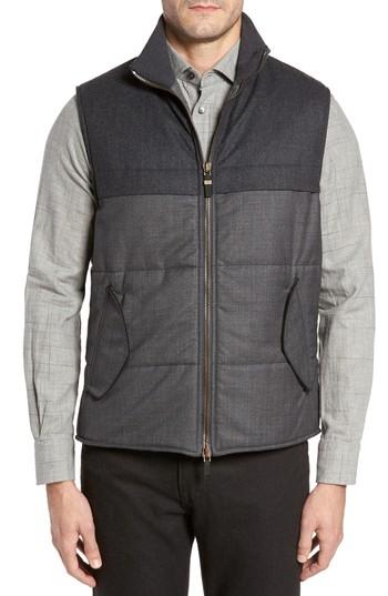 Men's Luciano Barbera Wool Blend Tech Vest