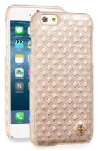 Tory Burch Embossed Leather Iphone 6 & 6s Case - Brown