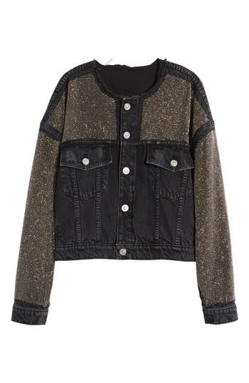 Women's Hudson Jeans Rei Studded Crop Denim Jacket