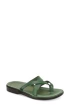 Women's Jerusalem Sandals 'abigail' Strappy Slide Sandal Us / 38eu - Green