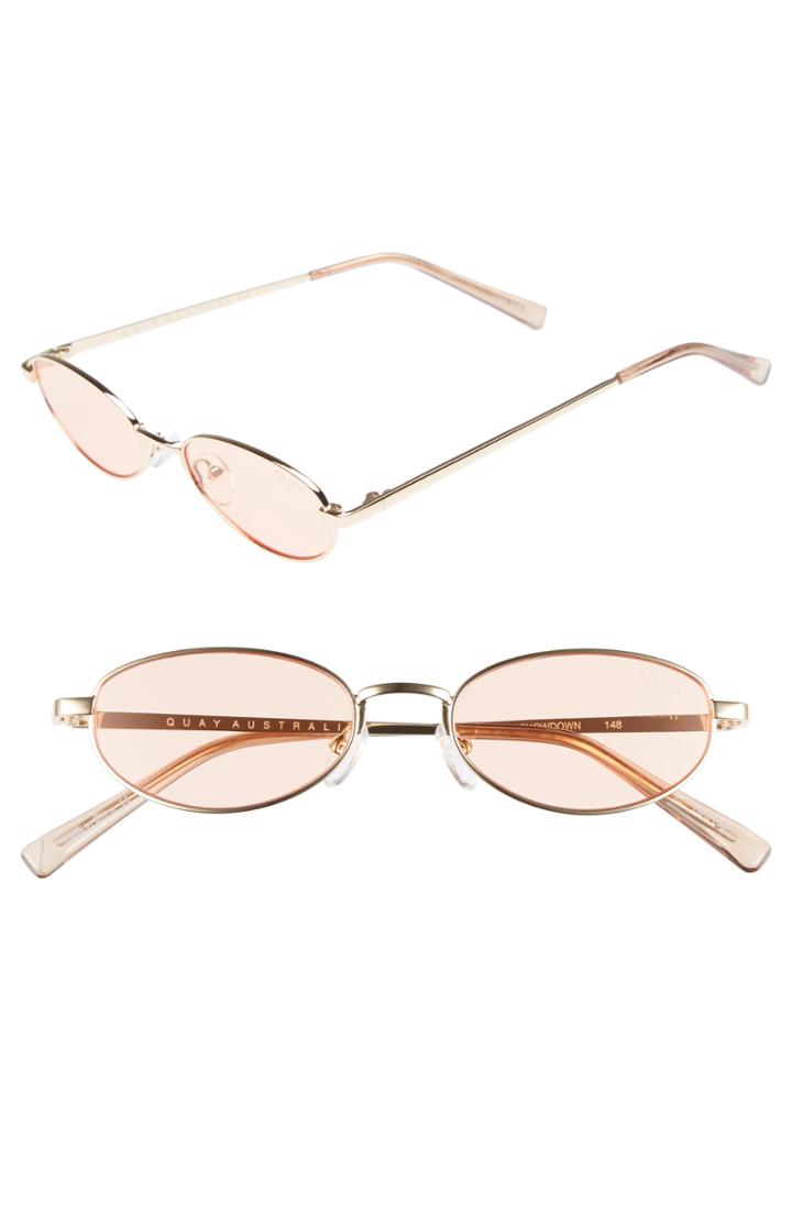 Women's Quay Australia 49mm Showdown Oval Sunglasses -