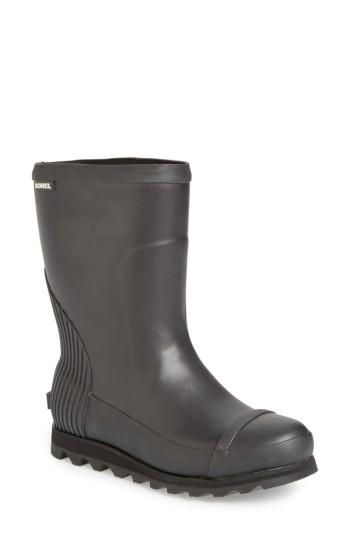 Women's Sorel Joan Short Rain Boot M - Black