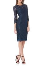 Women's Js Collections Lace Sheath Dress - Blue
