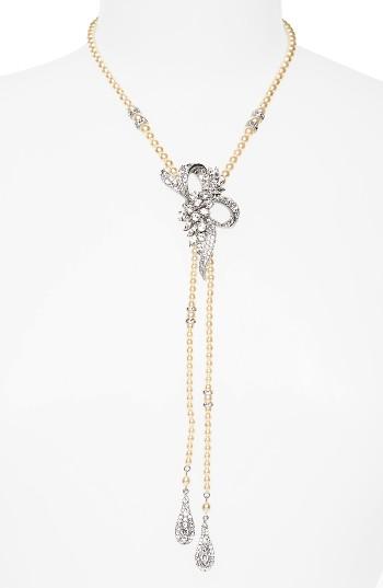 Women's Ben-amun Bow Faux Faux Pearl Y-necklace