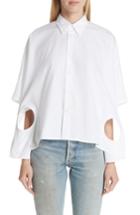 Women's Junya Watanabe Circle Cutout Shirt - White