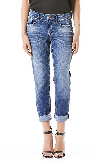 Women's Level 99 Sienna Stretch Distressed Ankle Cuff Jeans